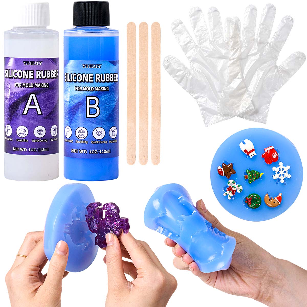 Soap Making Ins - طقم صنع قوالب السيليكون 118 مل/296
