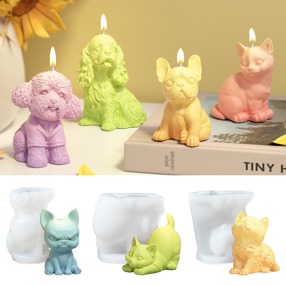 Soap Making Gifts - يجلس لابرادور جرو قالب من السيليكون
