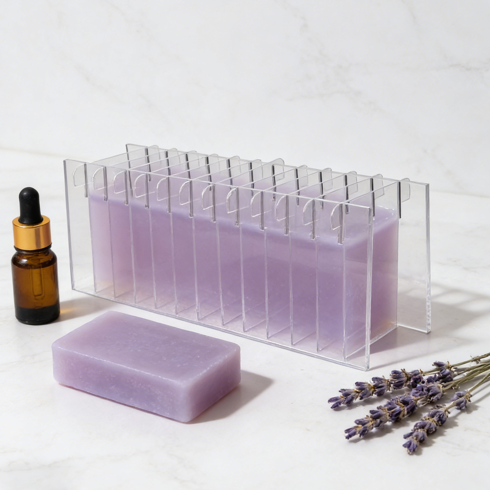 لوح تقسيم الصابون الأكريليكي ل - مراجعة Soap Making Kit For Beginners وسعره